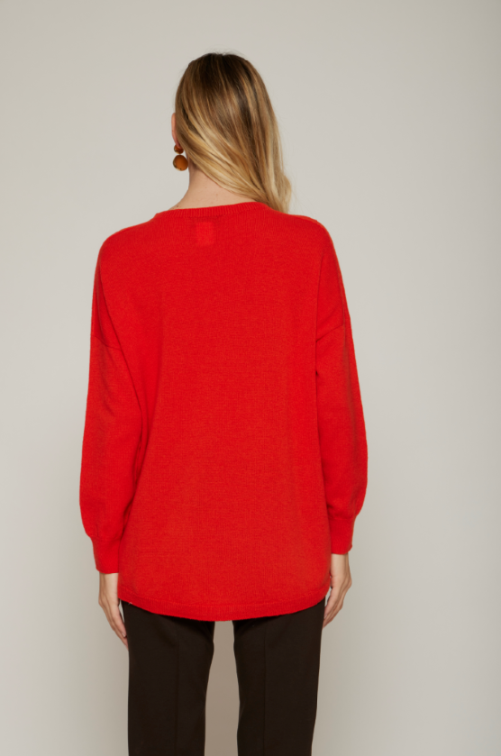 Maxi-pull misto cashmere