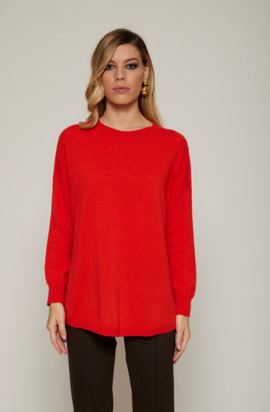 Maxi-pull misto cashmere