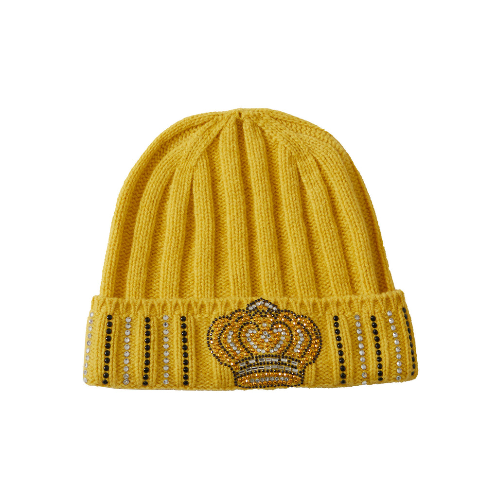 Berretta in misto cashmere con decorazioni