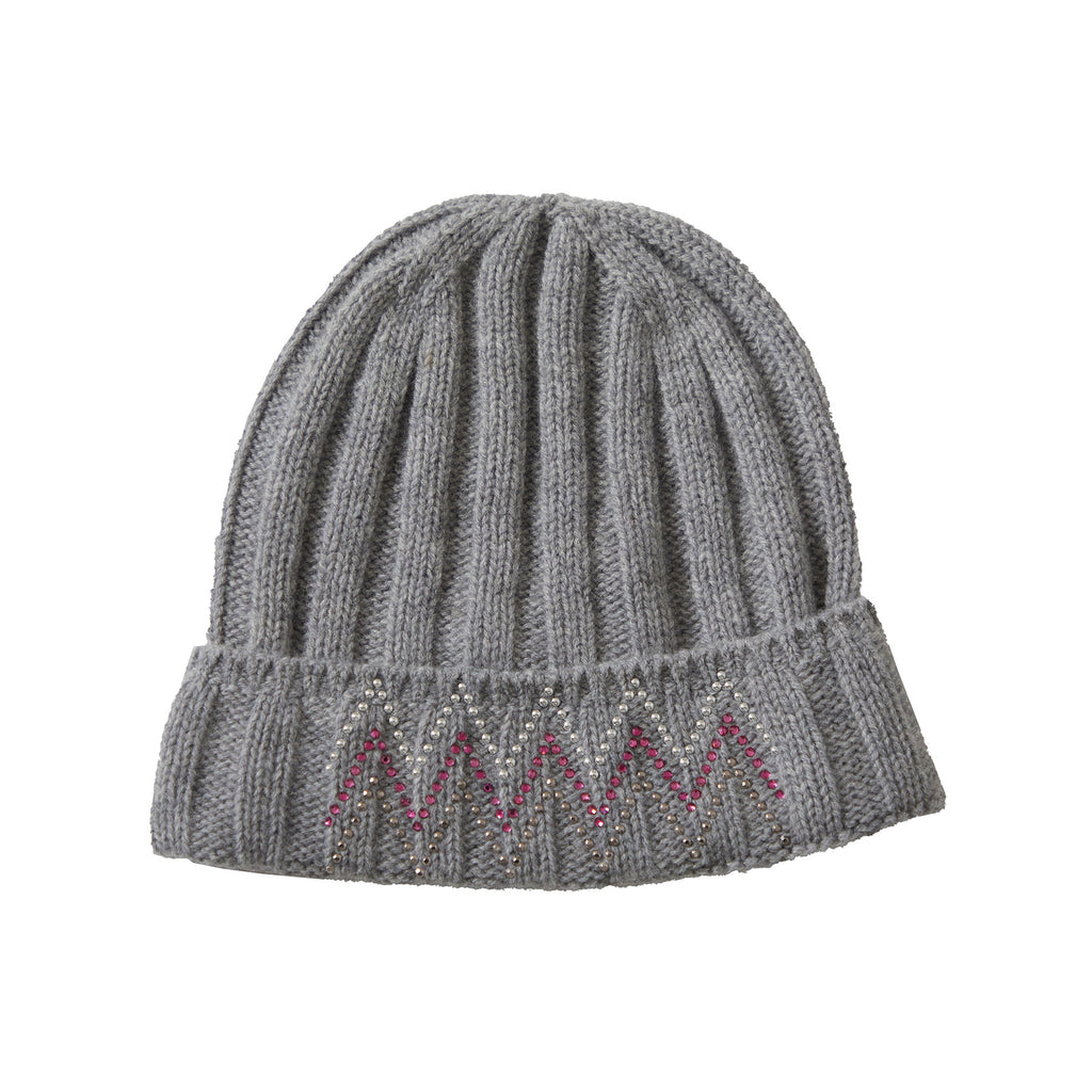 Berretta in misto cashmere con decorazioni
