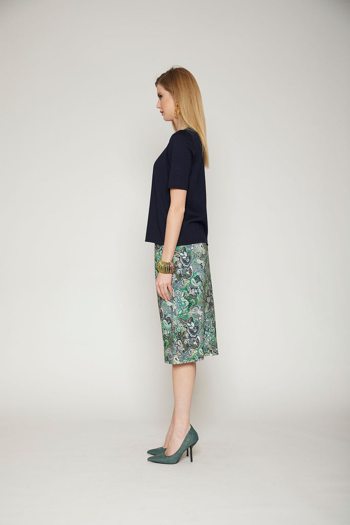 Gonna fantasia disegno cashmere