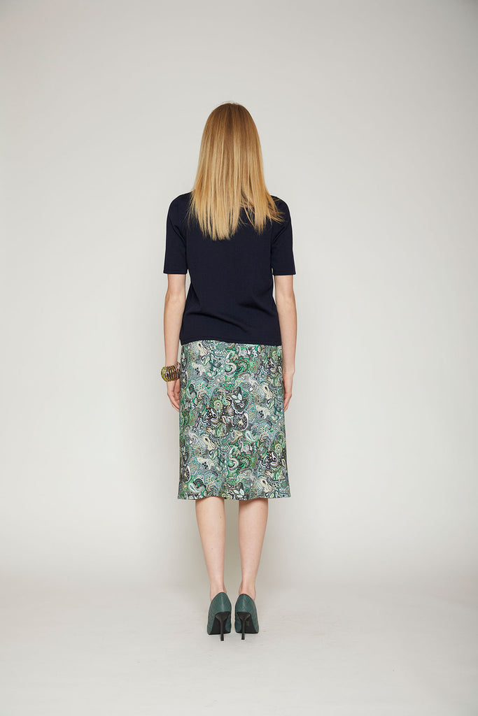 Gonna fantasia disegno cashmere