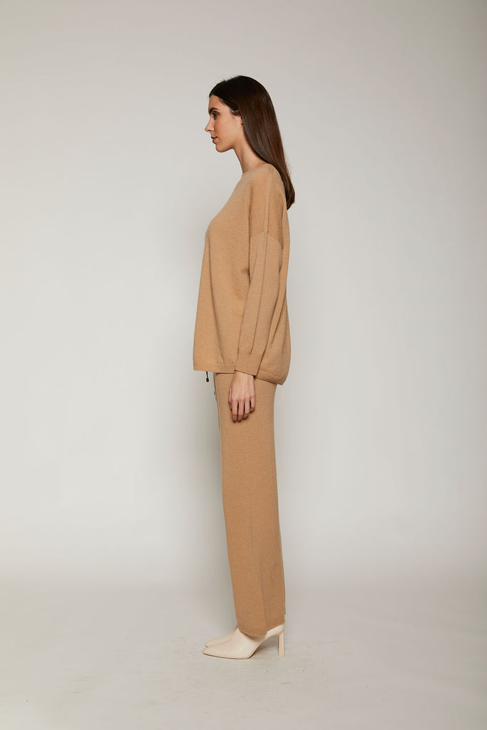 Maglia in lana e cashmere senza strass