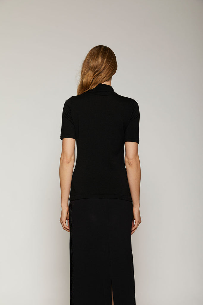 Maglia in pura lana strass