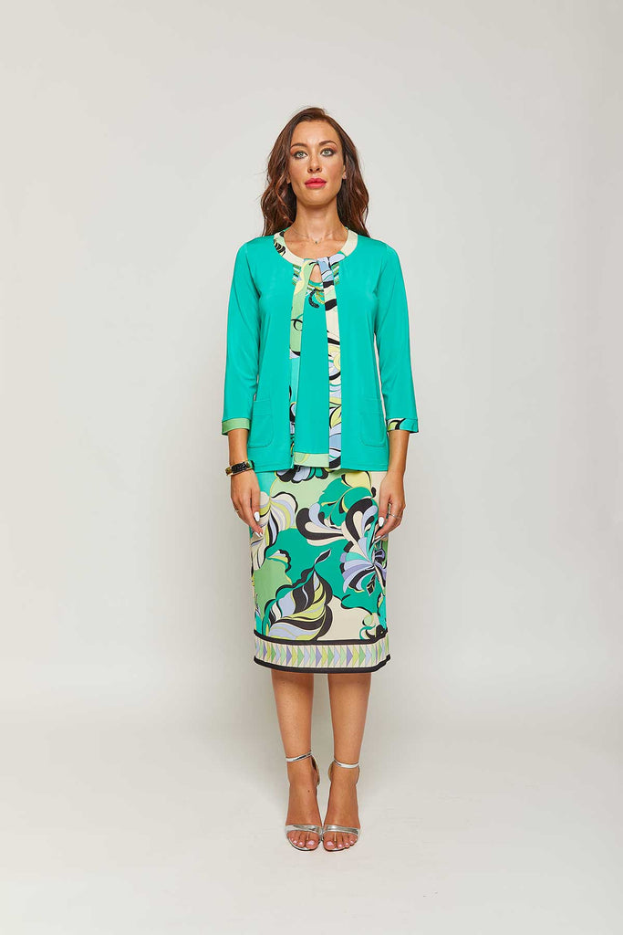Twin set in viscosa giacchina + top