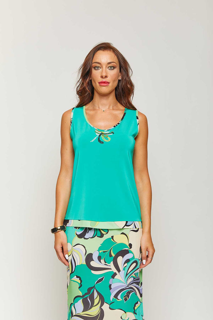Twin set in viscosa giacchina + top