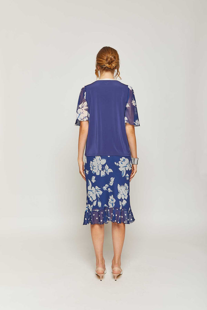 Casacca in jersey scollo a V