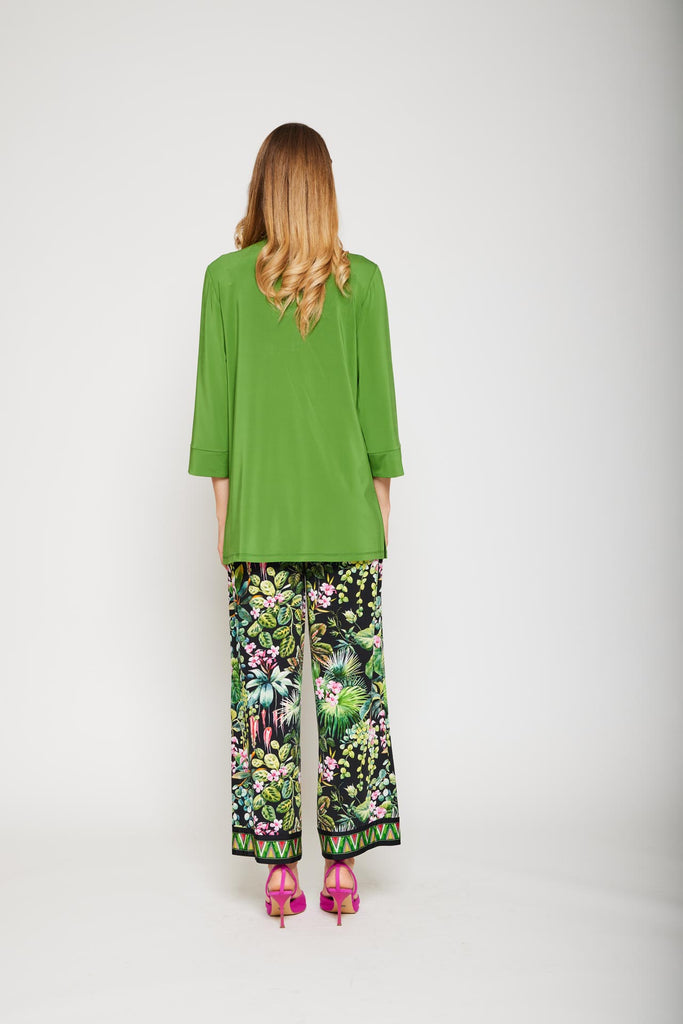 Camicia viscosa tinta unita con strass