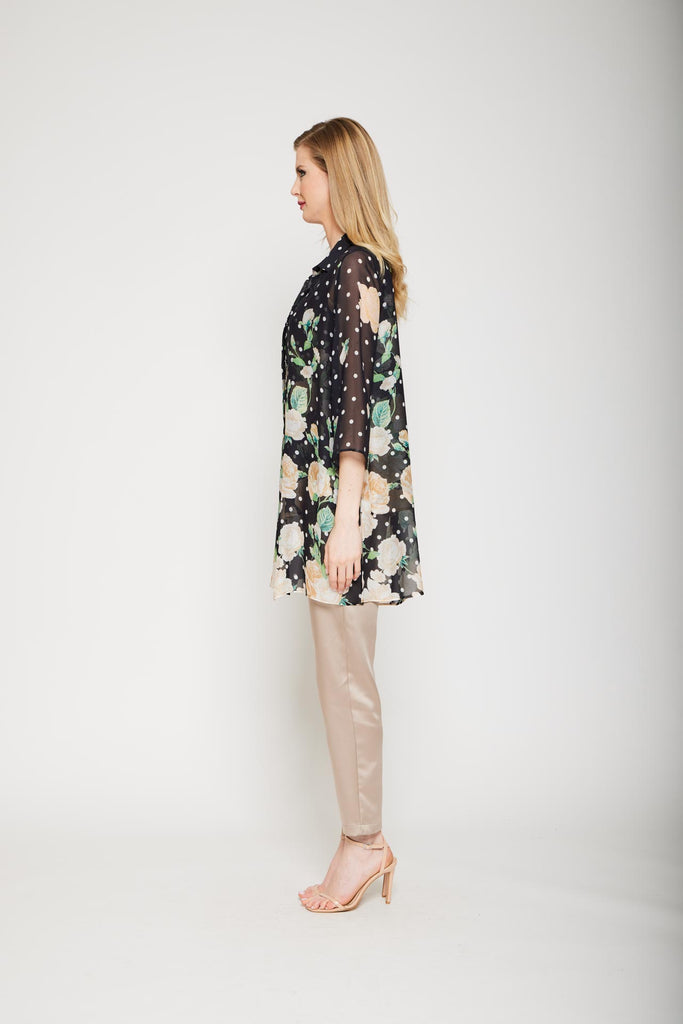 Camicia in chiffon fantasia