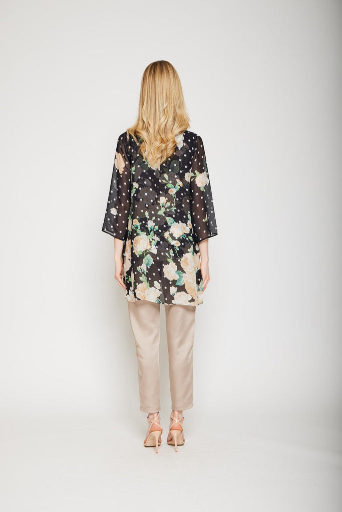 Camicia in chiffon fantasia
