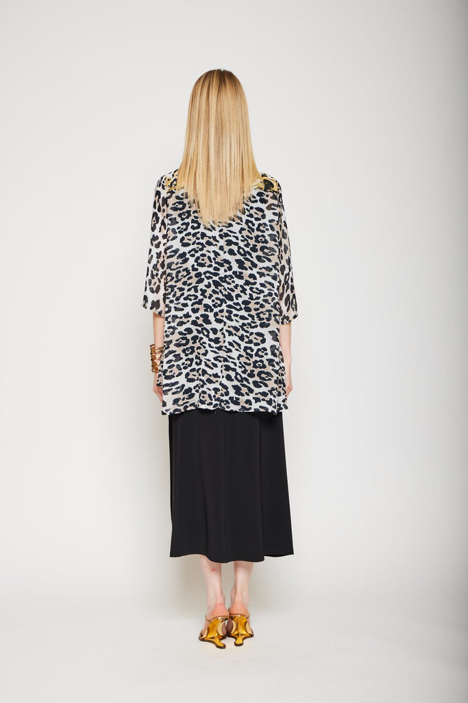 Camicia in chiffon stampato