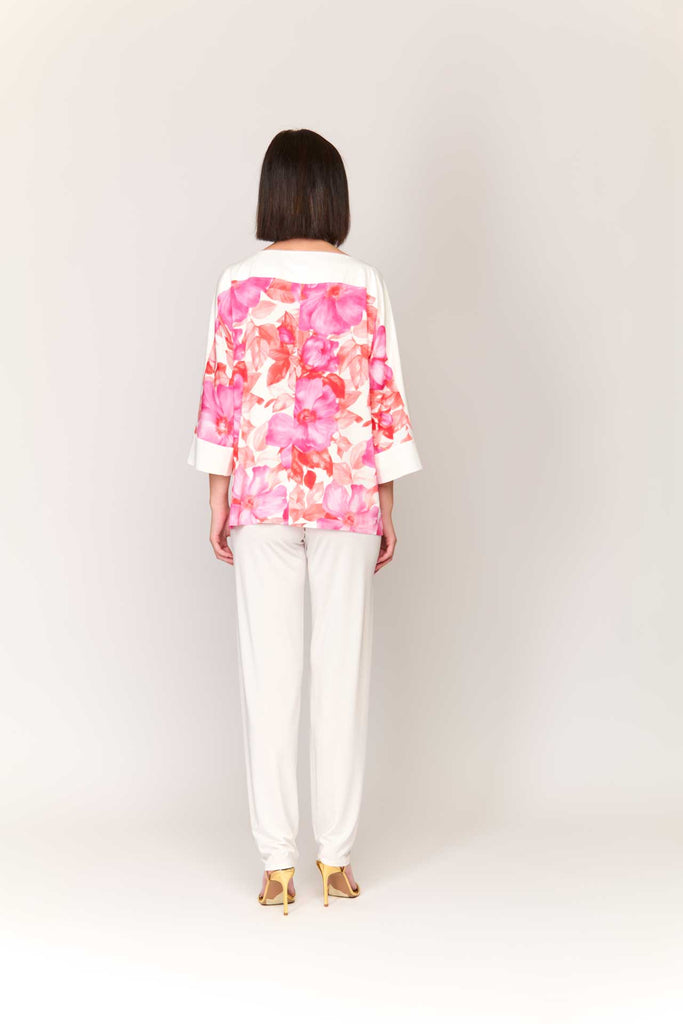 Casacca a kimono in viscosa fantasia