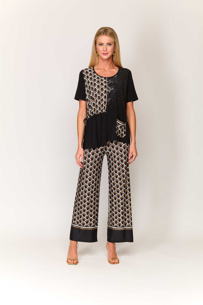 Pantalone in viscosa fantasia