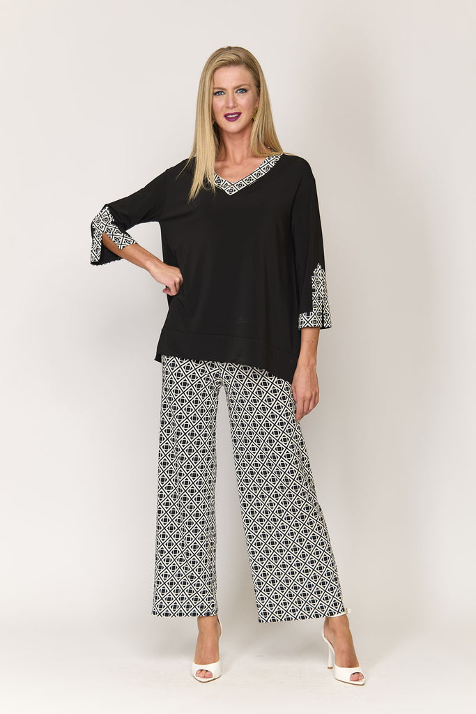 Maglia in viscosa scollo a V