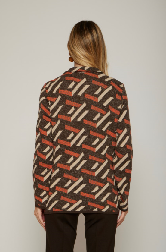 Giacca doppiopetto jacquard