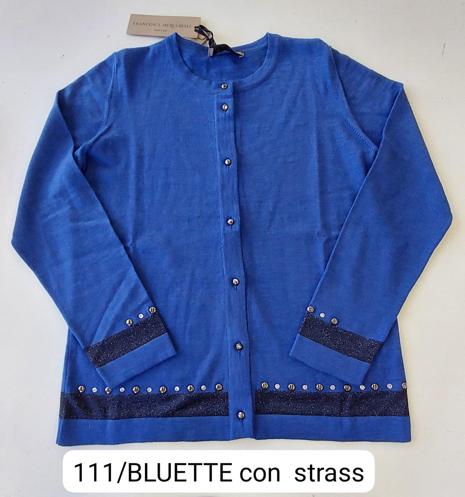 Coreana in pura lana con intarsio lurex
