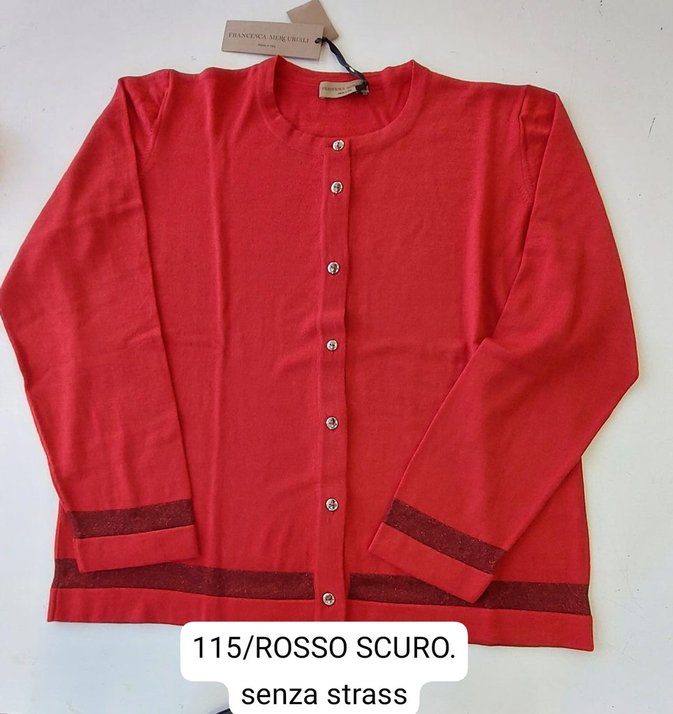 Coreana in pura lana con intarsio lurex