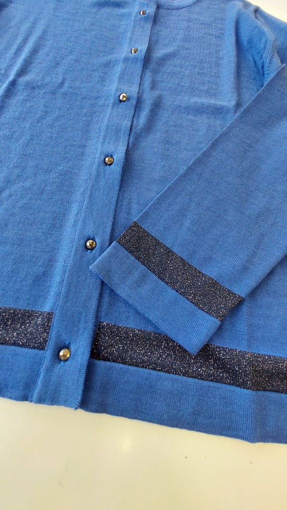 Coreana in pura lana con intarsio lurex