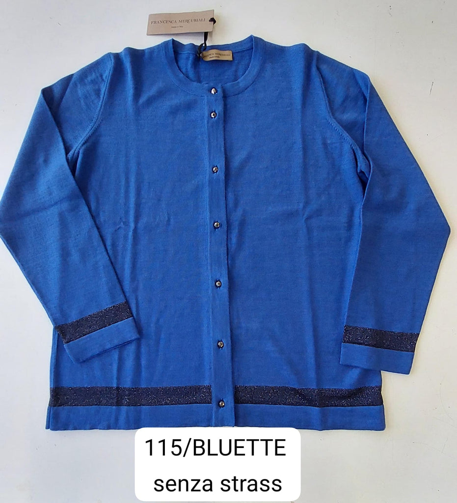 Coreana in pura lana con intarsio lurex