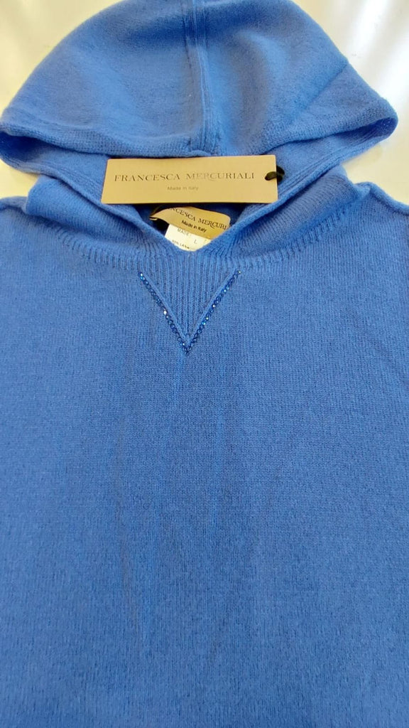 Maglia in misto cashmere con cappuccio