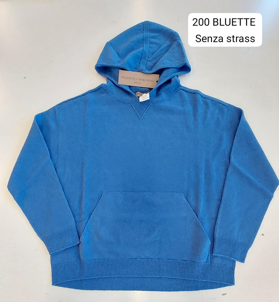 Maglia in misto cashmere con cappuccio