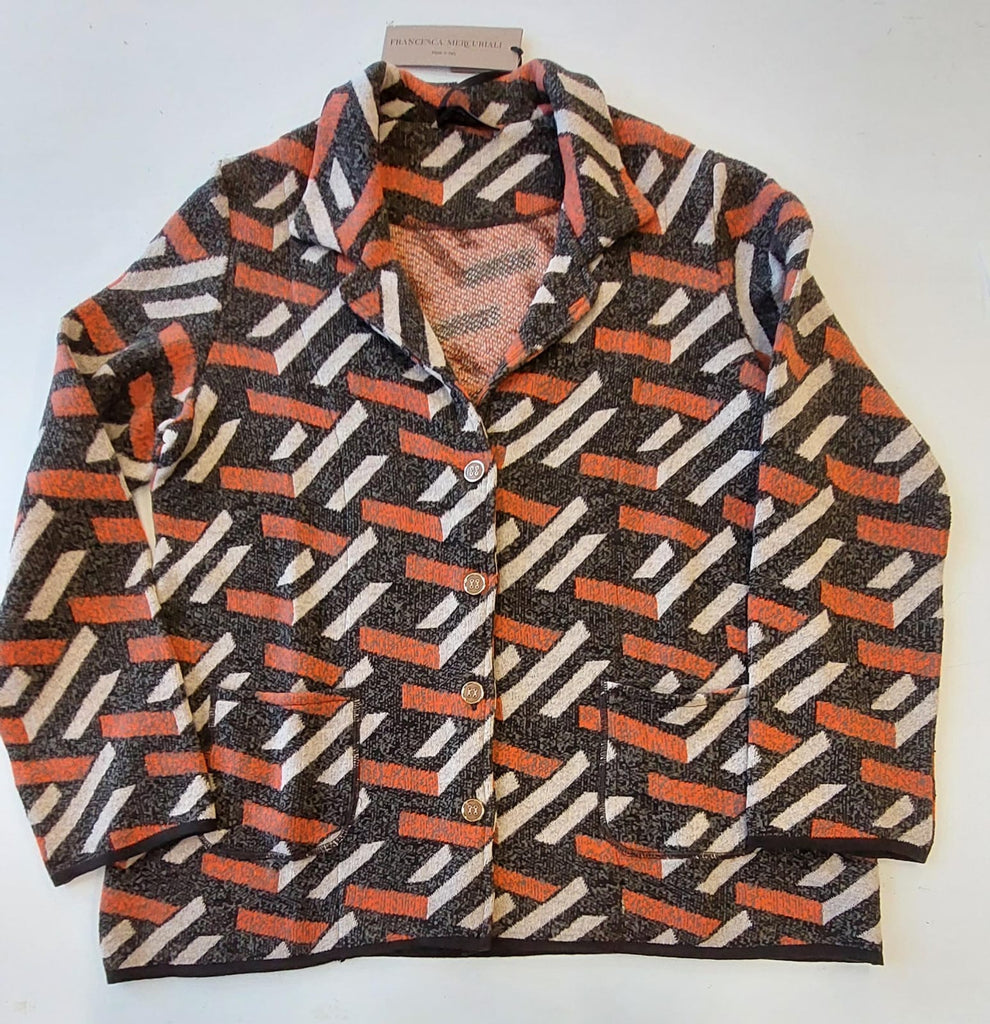 Giacca doppiopetto jacquard