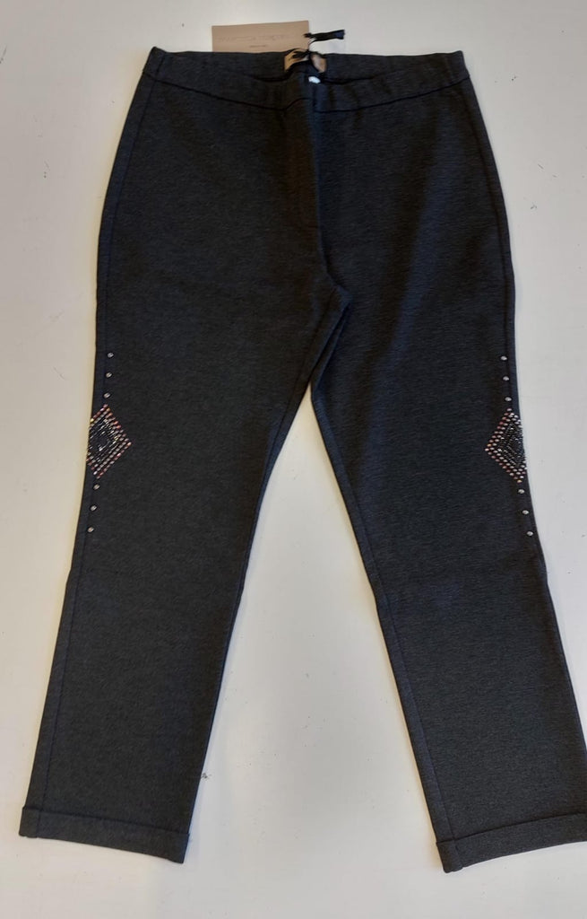 Pantalone in punto-milano di viscosa