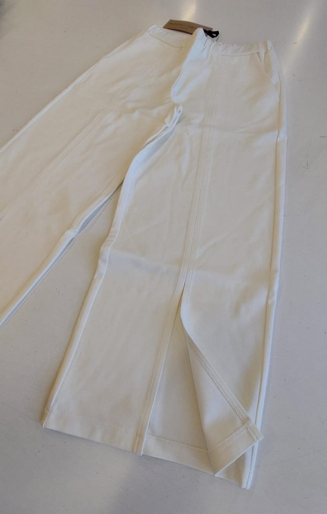 Pantalone  cropped in punto-milano di viscosa