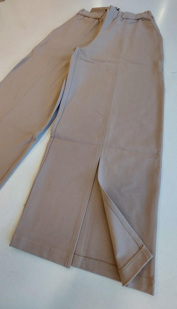 Pantalone  cropped in punto-milano di viscosa