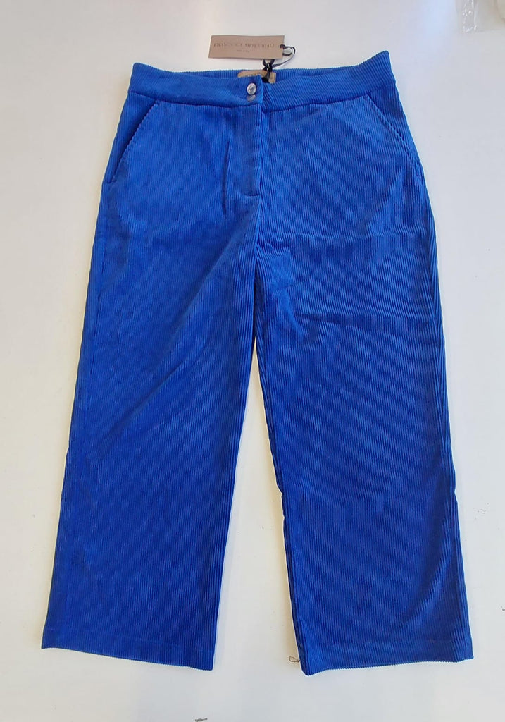 Pantalone cropped velluto costine