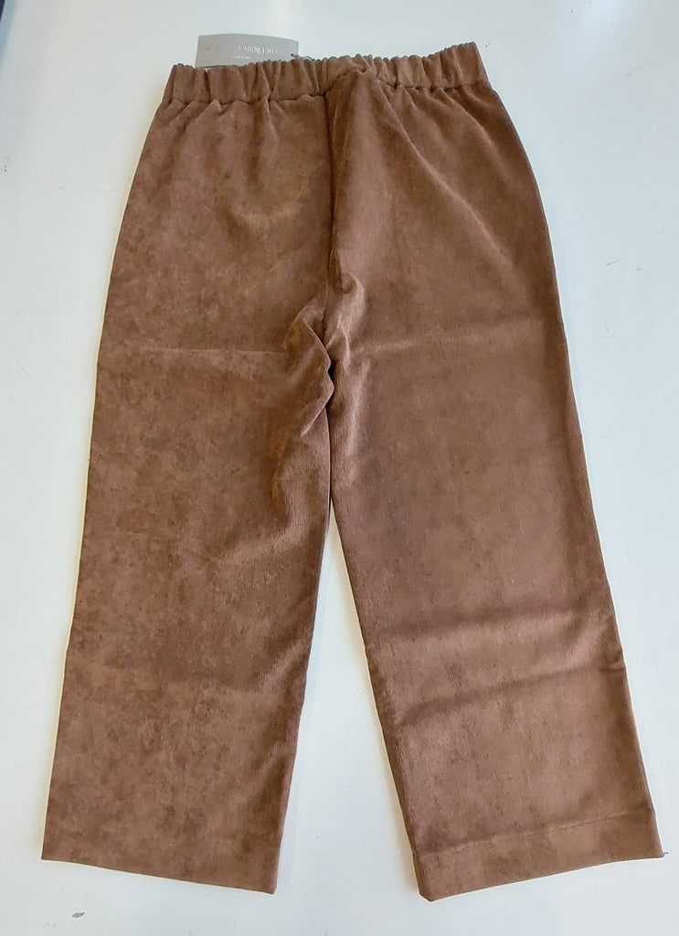 Pantalone cropped velluto millerighe