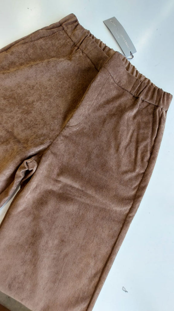 Pantalone cropped velluto millerighe