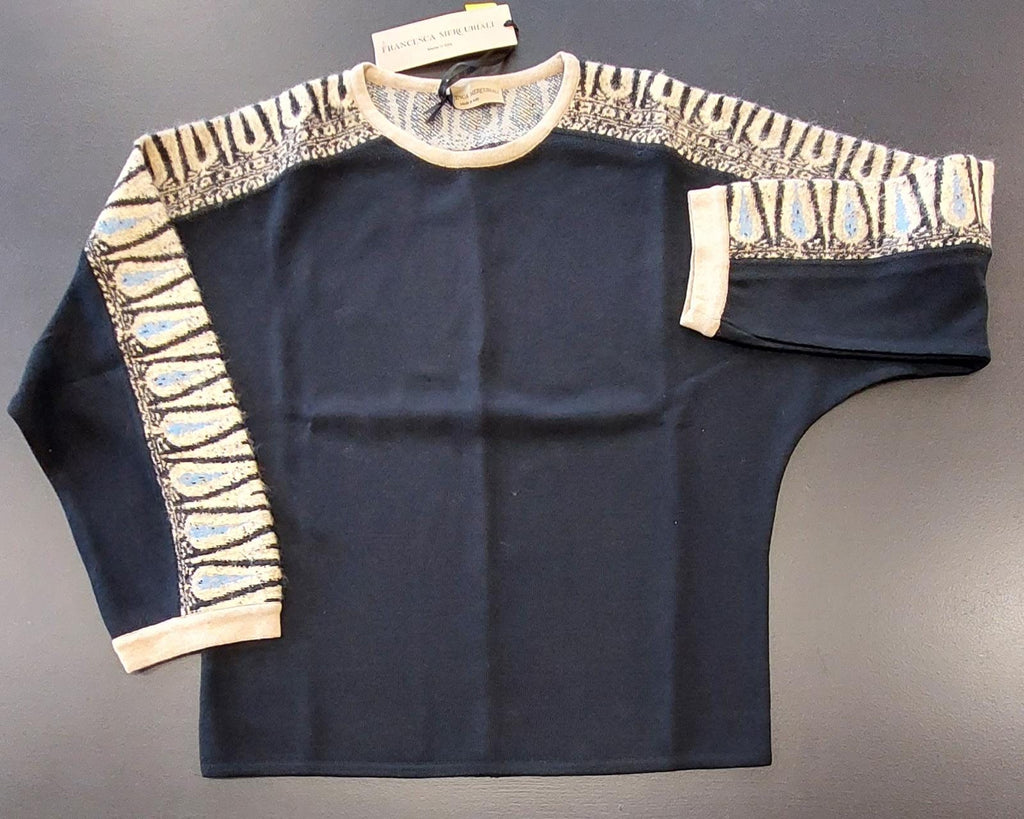 Maglia inserti jacquard