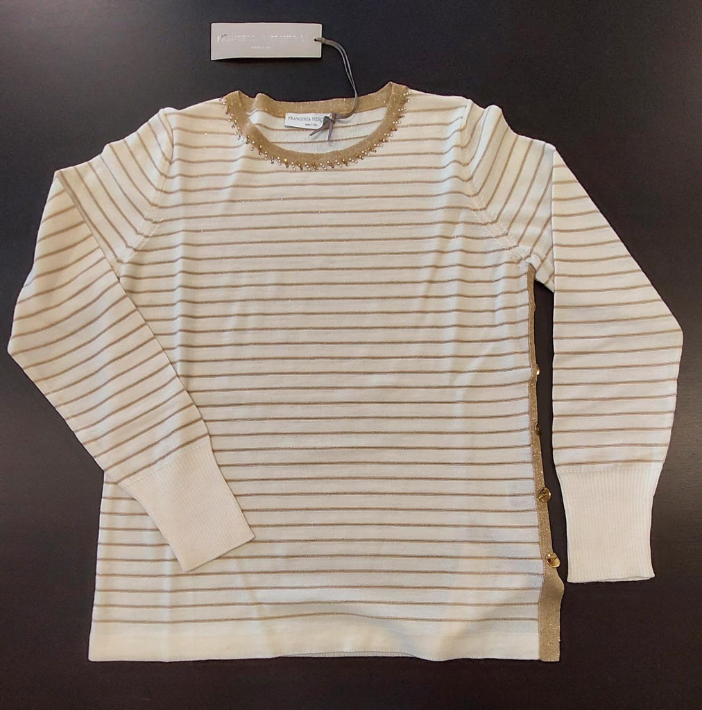 Maglia in puralana rigata