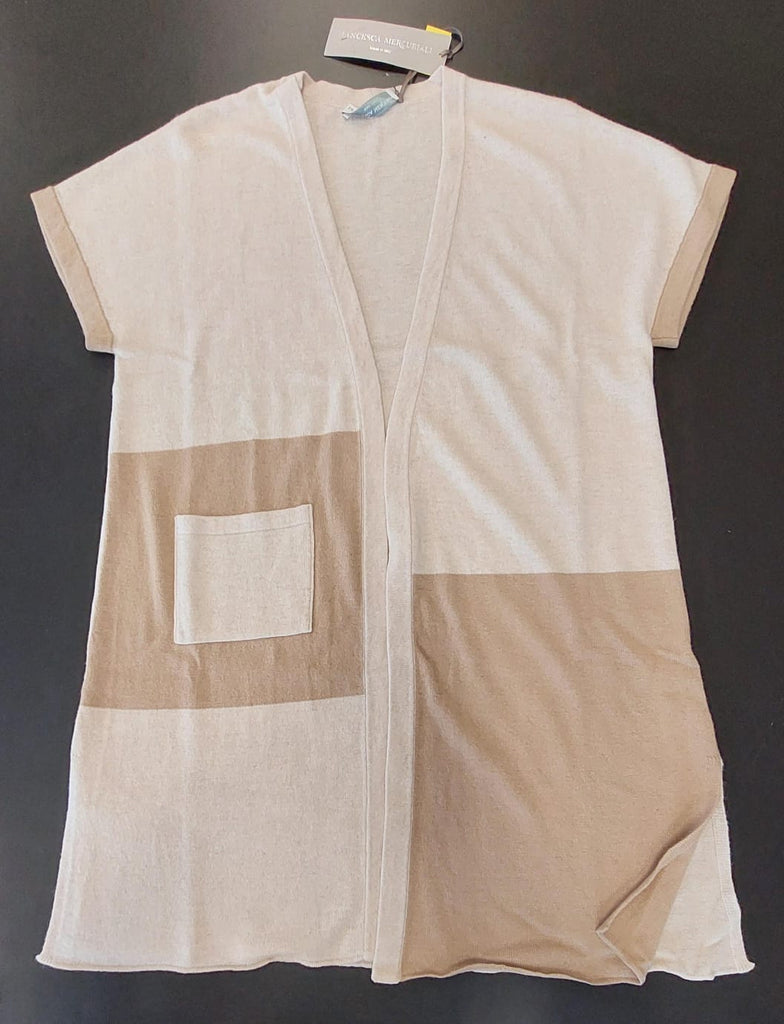 Completo 2pz : gilet e maglia in misto cashmere