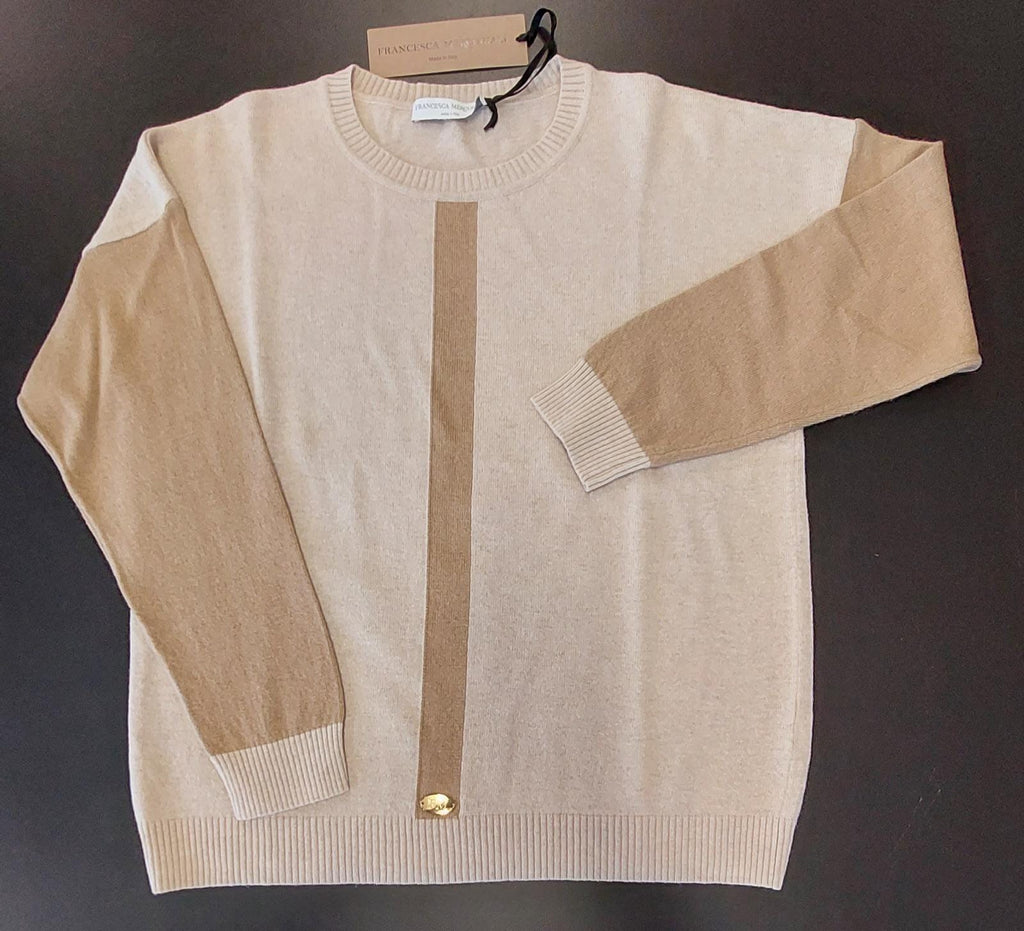 Completo 2pz : gilet e maglia in misto cashmere