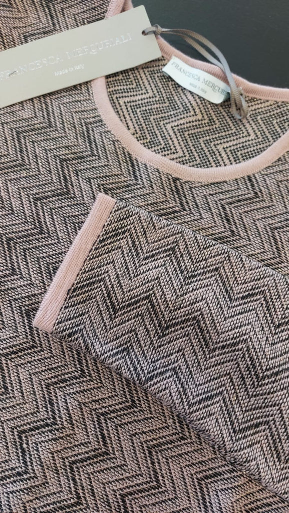 Maglia girocollo  zig-zag