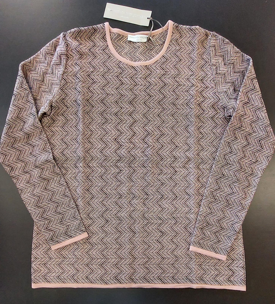 Maglia girocollo  zig-zag