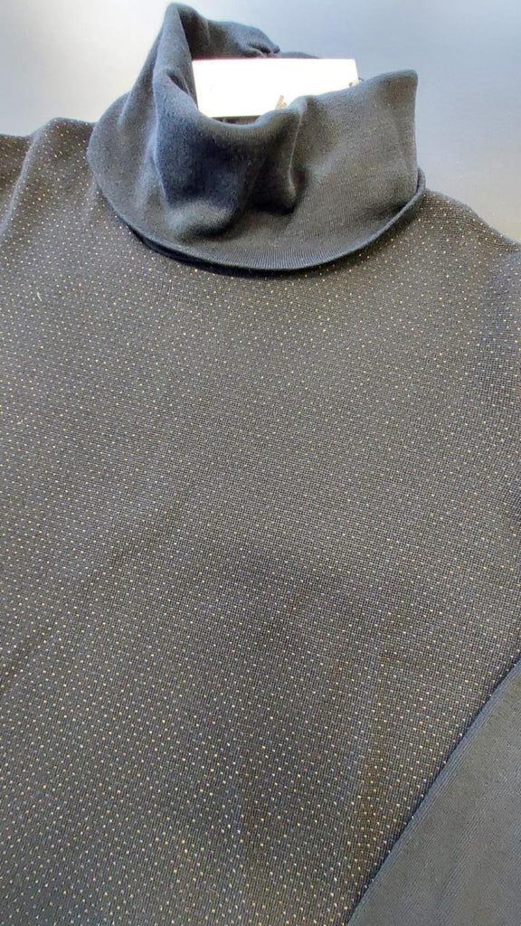 Maglia misto lana collo ciambella