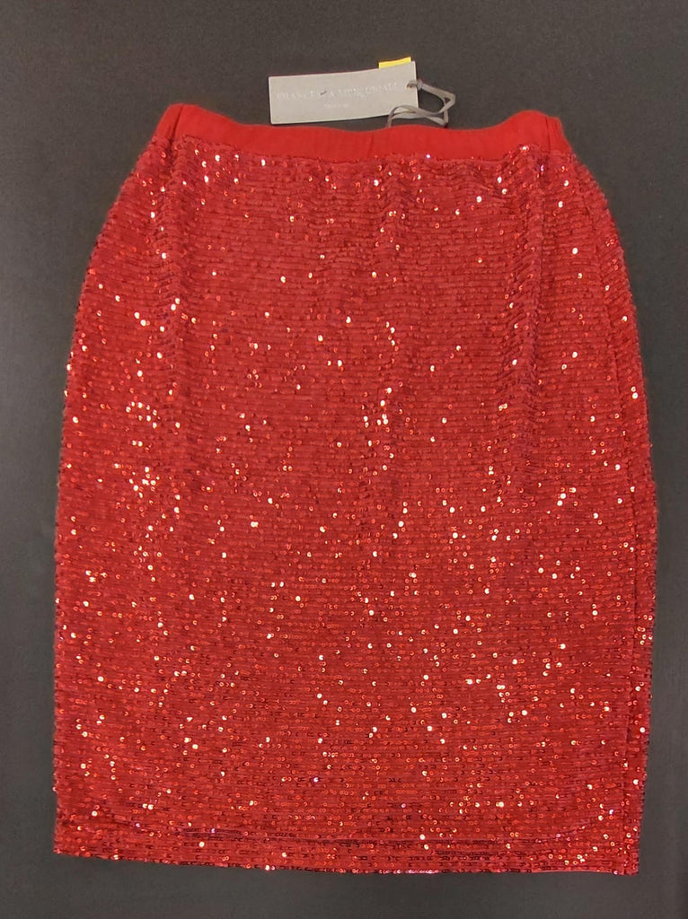 Gonna rossa in paillettes