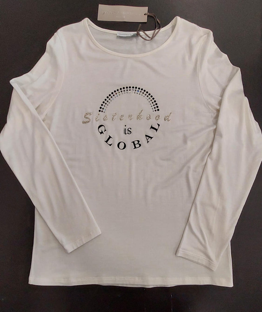 T-shirt in viscosa stampata