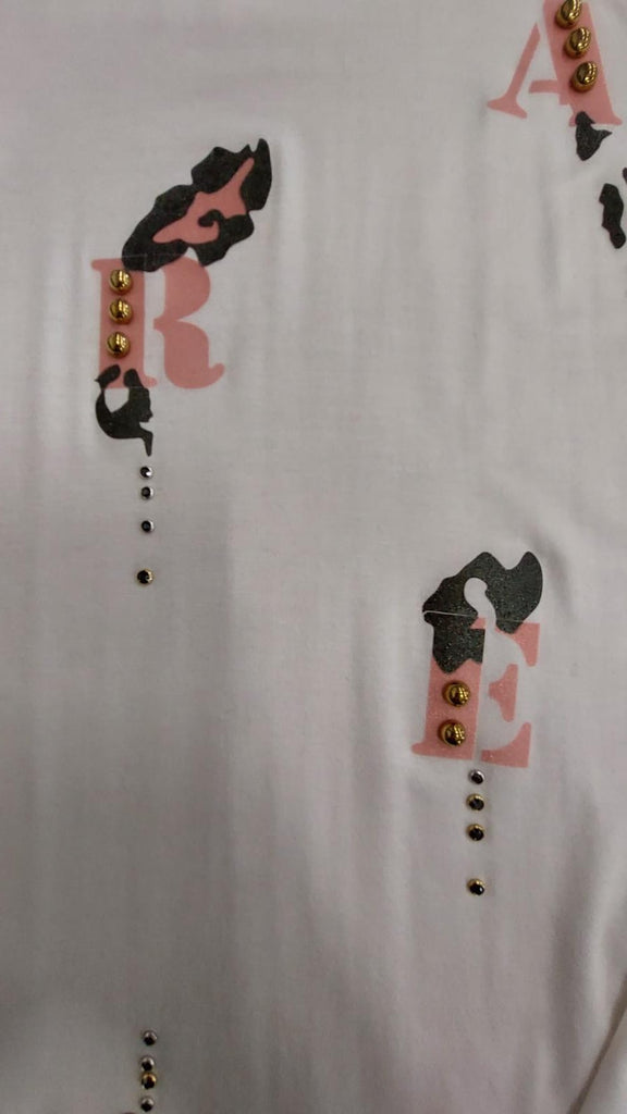 T-shirt in viscosa stampata