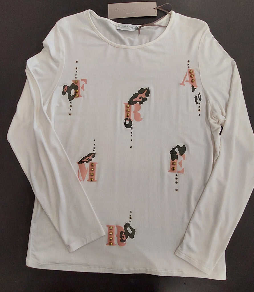 T-shirt in viscosa stampata