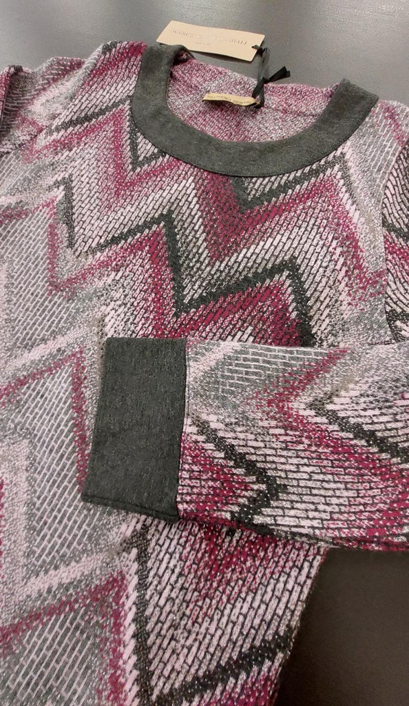 Abito jacquard fantasia degradè
