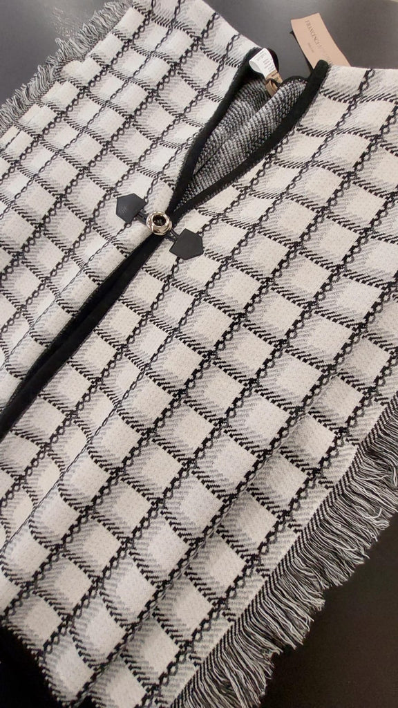 Mantella misto lana jacquard
