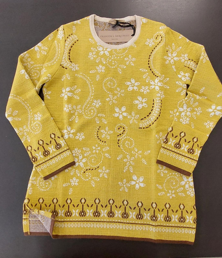 Maglia misto lana jacquard