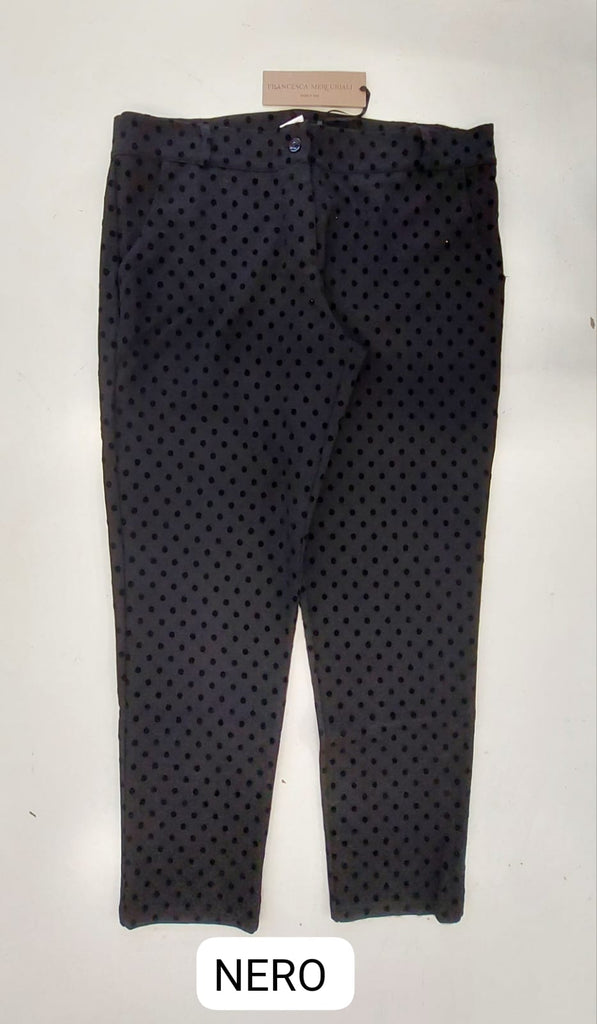 Pantalone punto milano a pois
