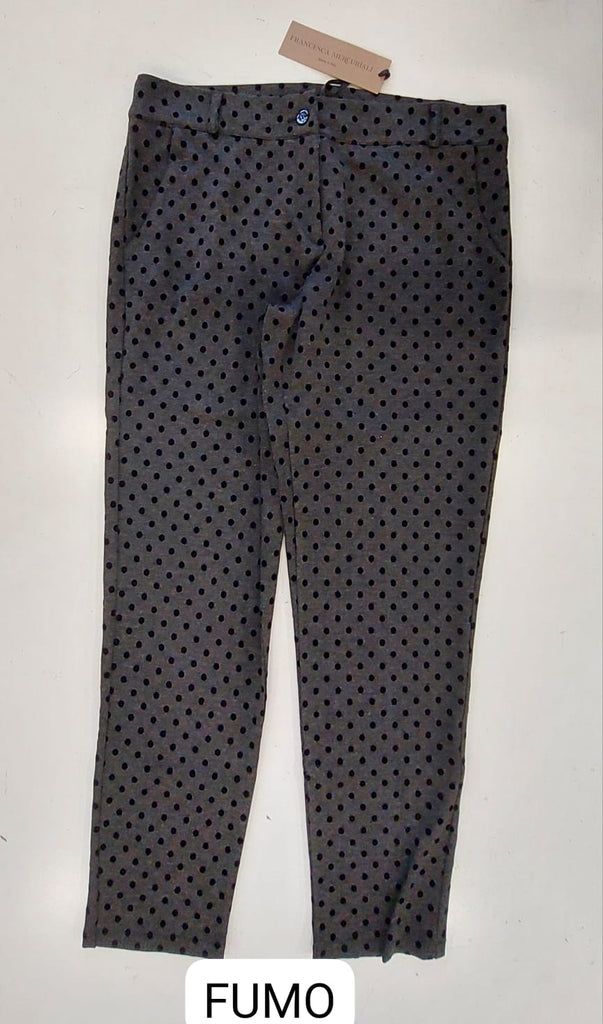 Pantalone punto milano a pois