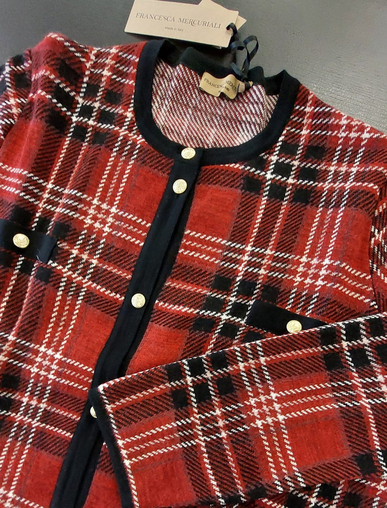 Coreana in tessuto jacquard misto lana