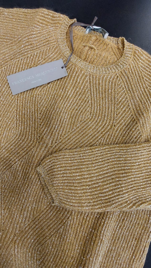 Maglia lurex e mohair